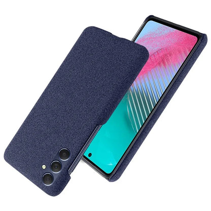 For Samsung Galaxy A15 5G Case Slim-fit Shockproof Cloth+PC Smartphone Cover