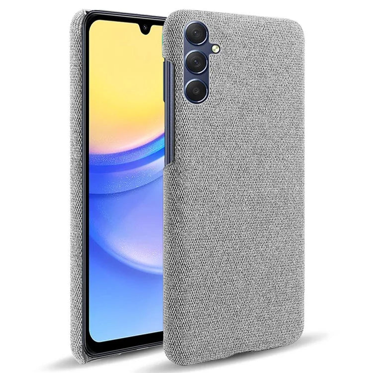 For Samsung Galaxy A15 5G Case Slim-fit Shockproof Cloth+PC Smartphone Cover