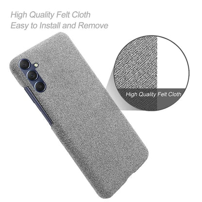 For Samsung Galaxy A15 5G Case Slim-fit Shockproof Cloth+PC Smartphone Cover