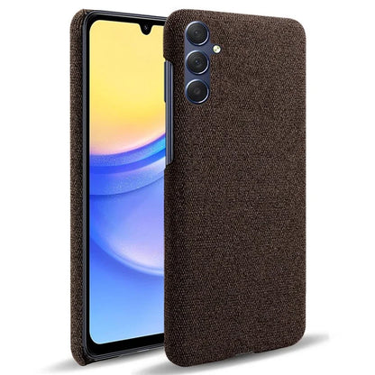 For Samsung Galaxy A15 5G Case Slim-fit Shockproof Cloth+PC Smartphone Cover