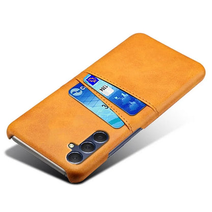 For Samsung Galaxy A15 5G Case Anti-drop PU Leather+PC Dual Card Slots Phone Shell
