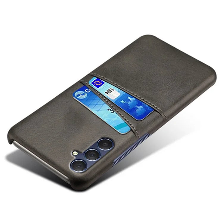 For Samsung Galaxy A15 5G Case Anti-drop PU Leather+PC Dual Card Slots Phone Shell