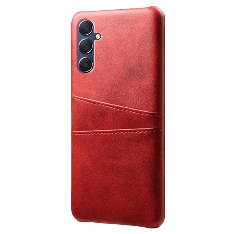 For Samsung Galaxy A15 5G Case Anti-drop PU Leather+PC Dual Card Slots Phone Shell