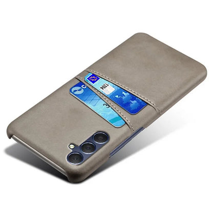 For Samsung Galaxy A15 5G Case Anti-drop PU Leather+PC Dual Card Slots Phone Shell