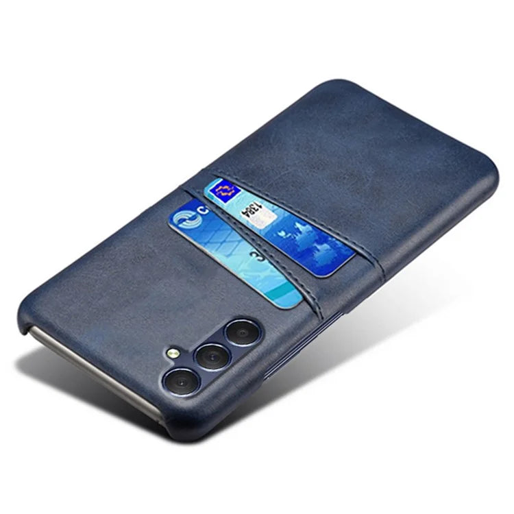 For Samsung Galaxy A15 5G Case Anti-drop PU Leather+PC Dual Card Slots Phone Shell