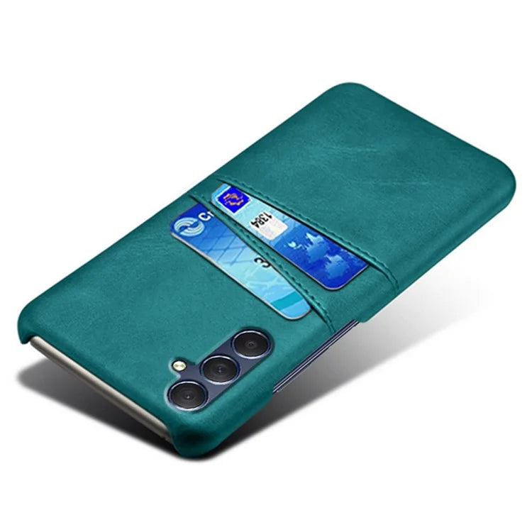 For Samsung Galaxy A15 5G Case Anti-drop PU Leather+PC Dual Card Slots Phone Shell