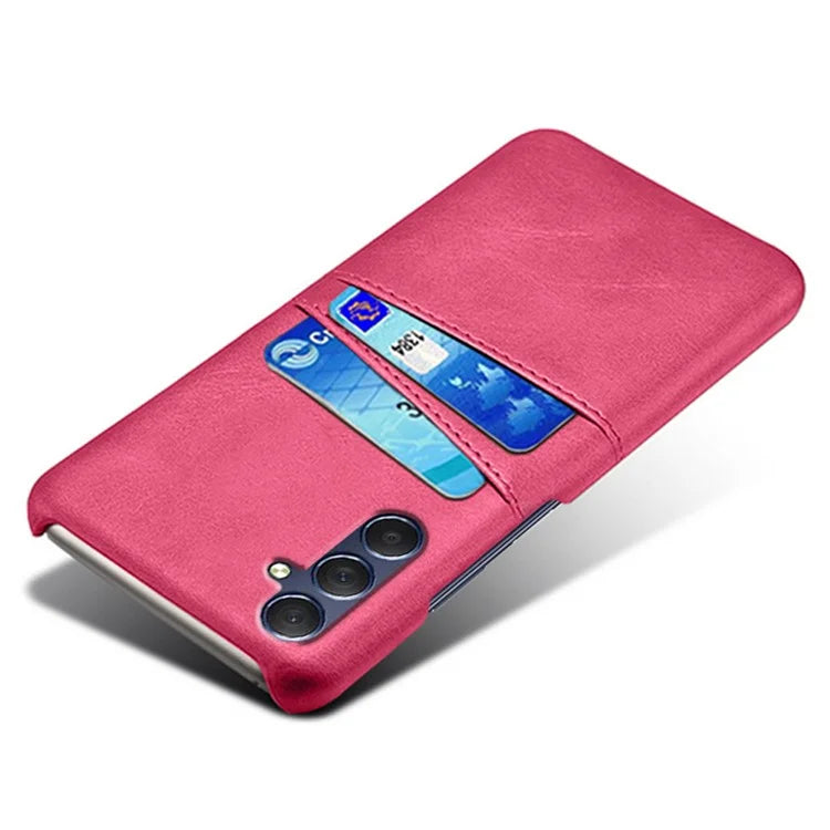 For Samsung Galaxy A15 5G Case Anti-drop PU Leather+PC Dual Card Slots Phone Shell