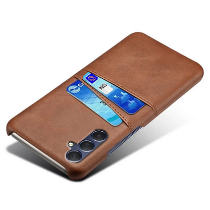 For Samsung Galaxy A15 5G Case Anti-drop PU Leather+PC Dual Card Slots Phone Shell