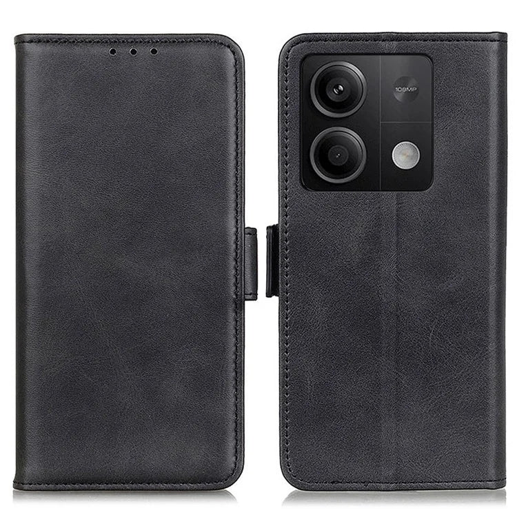 For Xiaomi Redmi Note 13 5G / 13 5G (China) Leather Case Magnetic Clasp Wallet Phone Cover