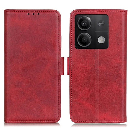 For Xiaomi Redmi Note 13 5G / 13 5G (China) Leather Case Magnetic Clasp Wallet Phone Cover