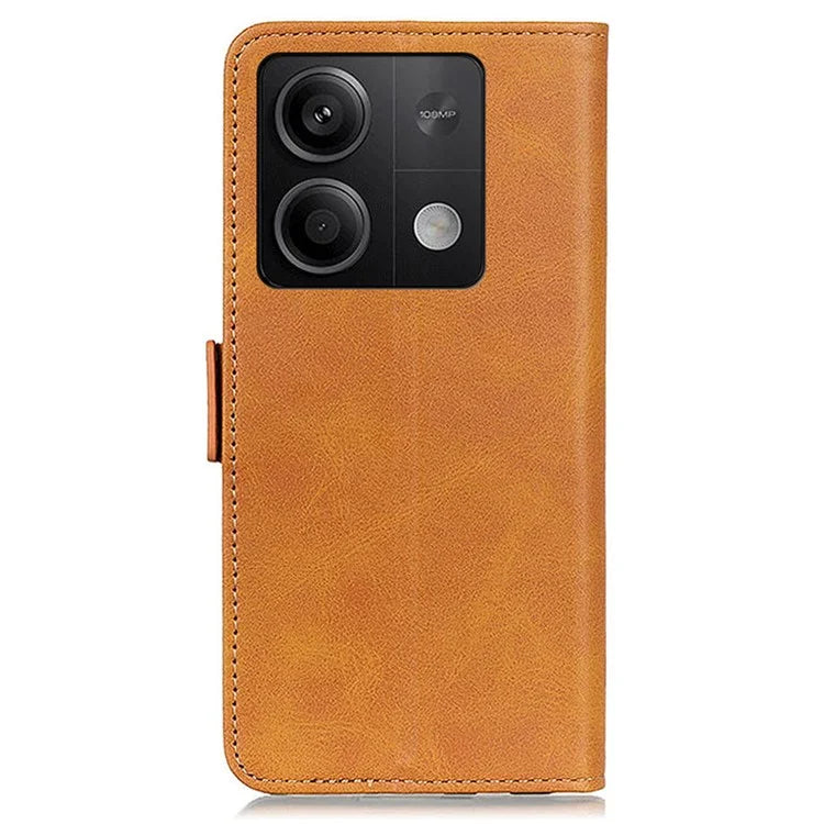 For Xiaomi Redmi Note 13 5G / 13 5G (China) Leather Case Magnetic Clasp Wallet Phone Cover