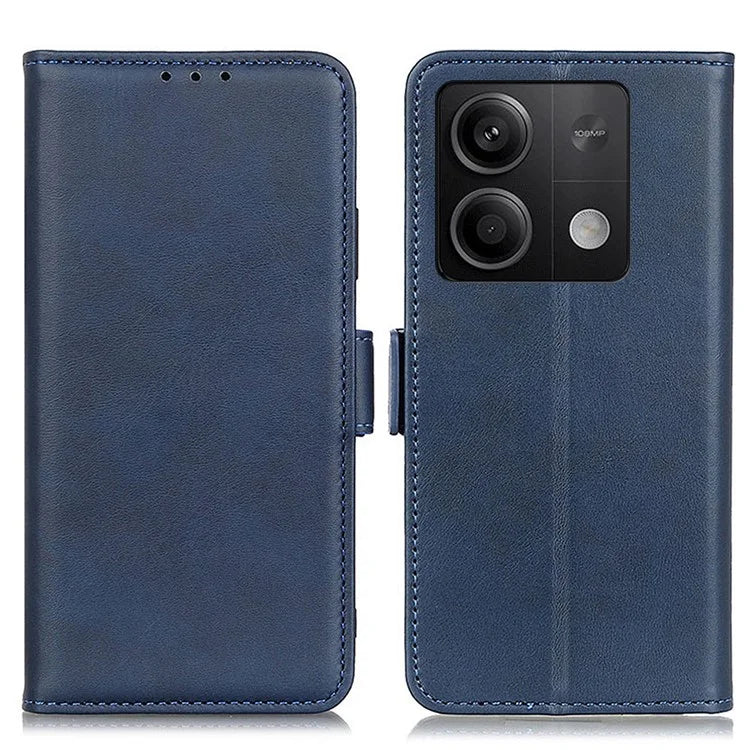 For Xiaomi Redmi Note 13 5G / 13 5G (China) Leather Case Magnetic Clasp Wallet Phone Cover