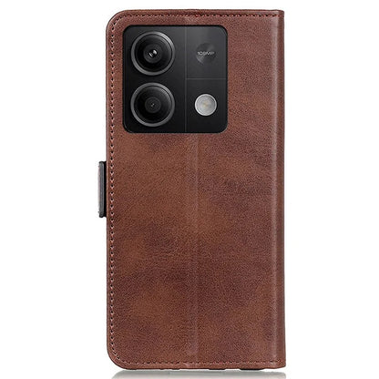 For Xiaomi Redmi Note 13 5G / 13 5G (China) Leather Case Magnetic Clasp Wallet Phone Cover
