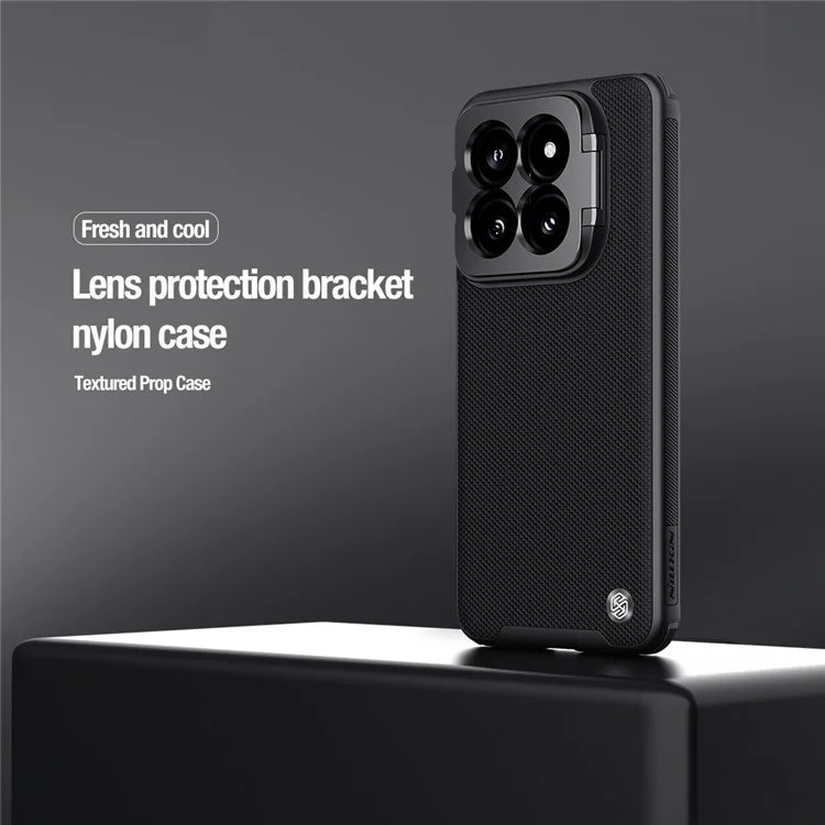 NILLKIN Textured Prop Series for Xiaomi 14 Pro Kickstand Cover Precise Cutout Lens Lid Phone Case