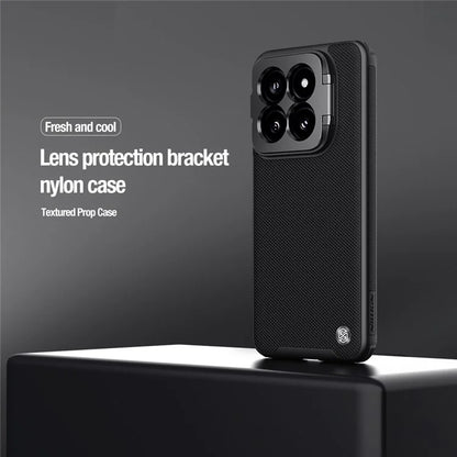 NILLKIN Textured Prop Series for Xiaomi 14 Pro Kickstand Cover Precise Cutout Lens Lid Phone Case