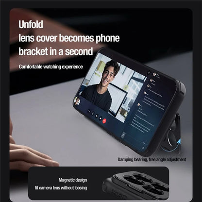 NILLKIN Textured Prop Series for Xiaomi 14 Pro Kickstand Cover Precise Cutout Lens Lid Phone Case