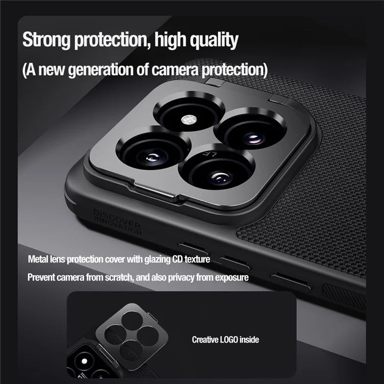 NILLKIN Textured Prop Magnetic Series for Xiaomi 14 Phone Case Precise Cutout Lens Protection Cover