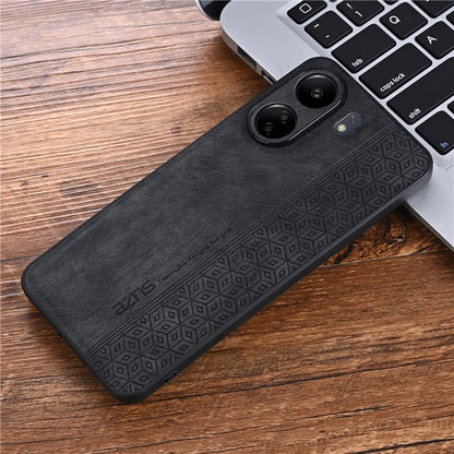AZNS For Xiaomi Redmi 13C 4G / Poco C65 4G Case Anti-fall PU Leather+TPU Imprint Phone Cover