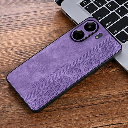 AZNS For Xiaomi Redmi 13C 4G / Poco C65 4G Case Anti-fall PU Leather+TPU Imprint Phone Cover