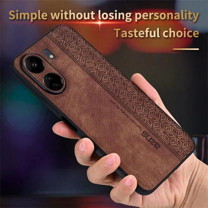 AZNS For Xiaomi Redmi 13C 4G / Poco C65 4G Case Anti-fall PU Leather+TPU Imprint Phone Cover