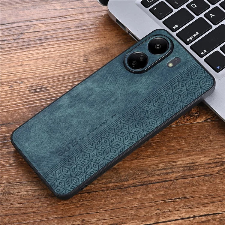 AZNS For Xiaomi Redmi 13C 4G / Poco C65 4G Case Anti-fall PU Leather+TPU Imprint Phone Cover