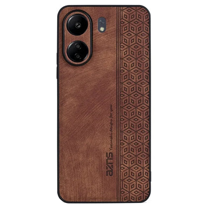 AZNS For Xiaomi Redmi 13C 4G / Poco C65 4G Case Anti-fall PU Leather+TPU Imprint Phone Cover