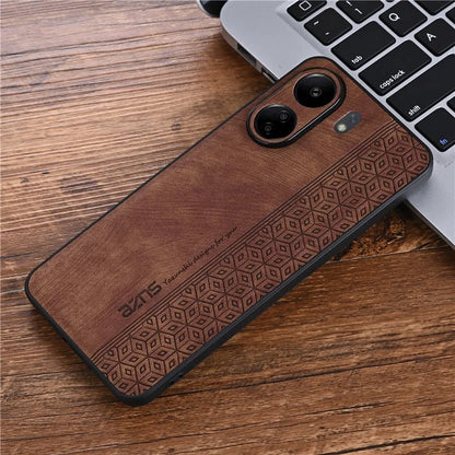 AZNS For Xiaomi Redmi 13C 4G / Poco C65 4G Case Anti-fall PU Leather+TPU Imprint Phone Cover