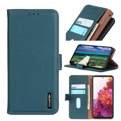 KHAZNEH For Samsung Galaxy A25 5G (Global) (161.0 x 76.5 x 8.3mm) Wallet Flip Case Genuine Cow Leather Phone Cover