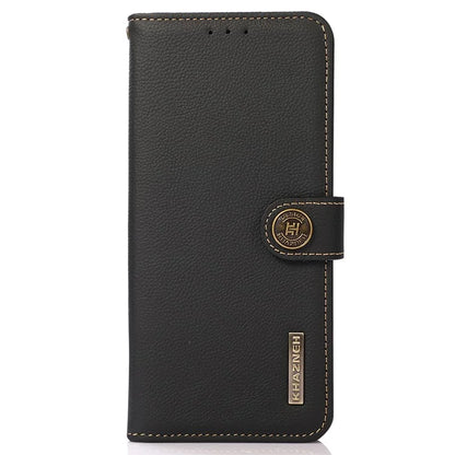 KHAZNEH For Xiaomi Redmi Note 13 Pro+ 5G Cell Phone Case Genuine Cow Leather Wallet Stand Protective Cover