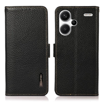 KHAZNEH For Xiaomi Redmi Note 13 Pro+ 5G Wallet Phone Case RFID Blocking Stand View Cover