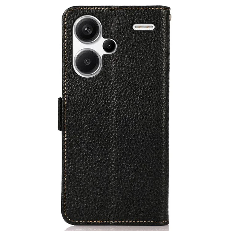 KHAZNEH For Xiaomi Redmi Note 13 Pro+ 5G Wallet Phone Case RFID Blocking Stand View Cover