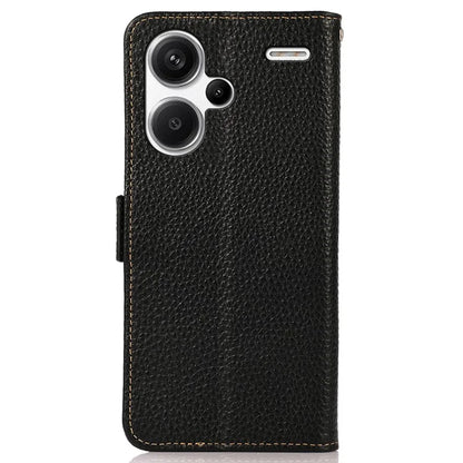 KHAZNEH For Xiaomi Redmi Note 13 Pro+ 5G Wallet Phone Case RFID Blocking Stand View Cover
