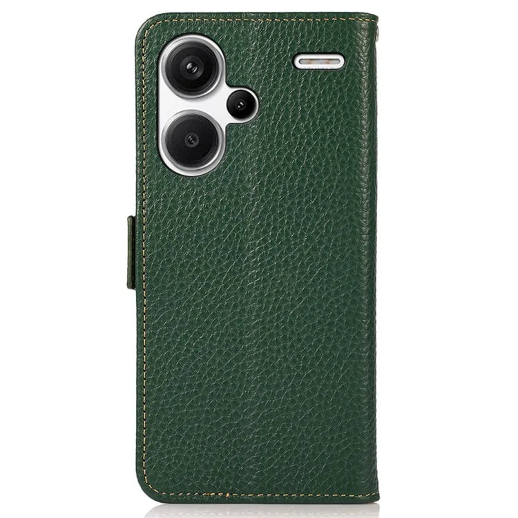 KHAZNEH For Xiaomi Redmi Note 13 Pro+ 5G Wallet Phone Case RFID Blocking Stand View Cover