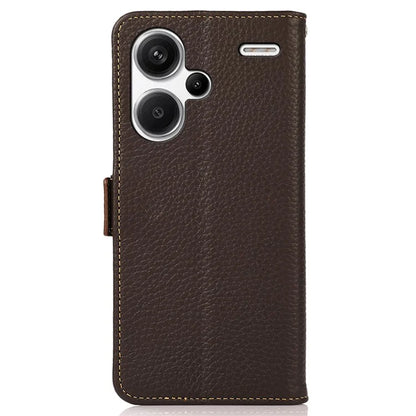 KHAZNEH For Xiaomi Redmi Note 13 Pro+ 5G Wallet Phone Case RFID Blocking Stand View Cover