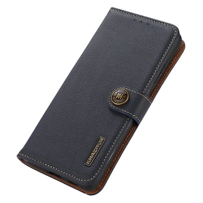 KHAZNEH For Xiaomi Redmi Note 13 5G/13 5G (China) Case Wallet Stand Genuine Cow Leather Smartphone Cover