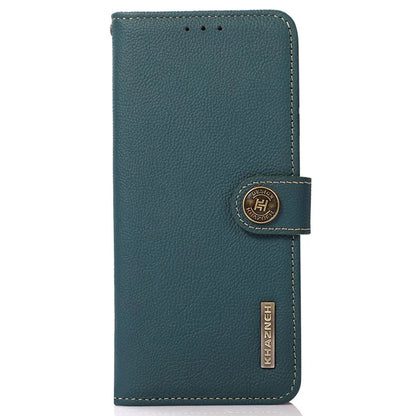 KHAZNEH For Xiaomi Redmi Note 13 Pro 5G / Poco X6 5G Case RFID Blocking Genuine Cow Leather Card Slot Phone Cover
