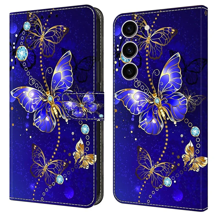 For Samsung Galaxy S24 Case 3D Pattern Printing Anti-drop Leather Cover