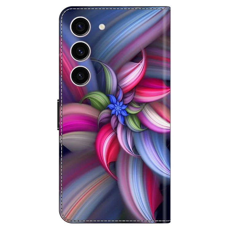 For Samsung Galaxy S24 Case 3D Pattern Printing Anti-drop Leather Cover