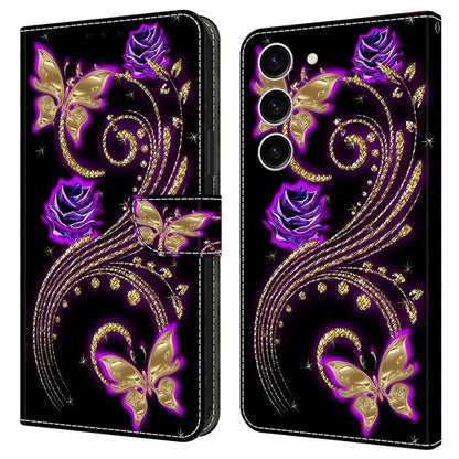 For Samsung Galaxy S24 Case 3D Pattern Printing Anti-drop Leather Cover
