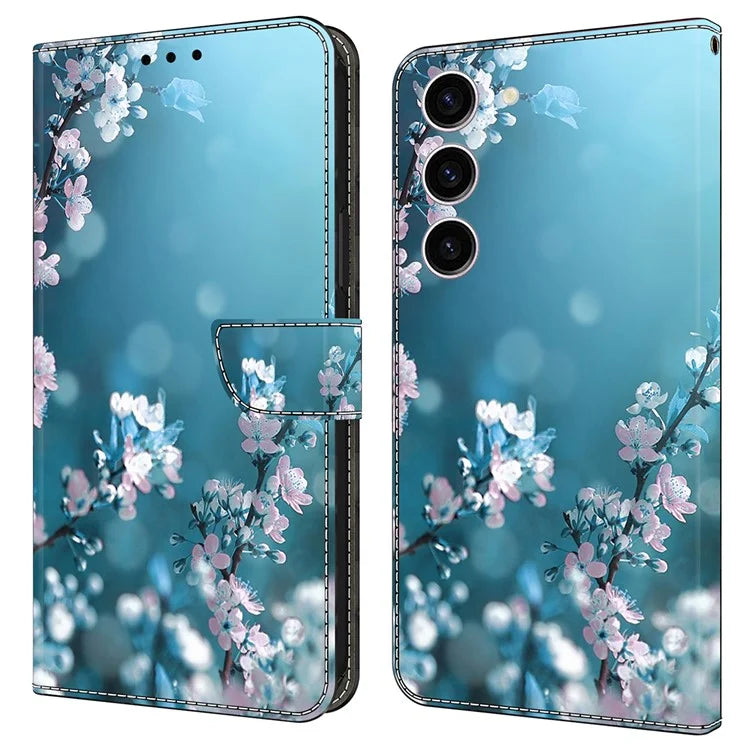 For Samsung Galaxy S24 Case 3D Pattern Printing Anti-drop Leather Cover