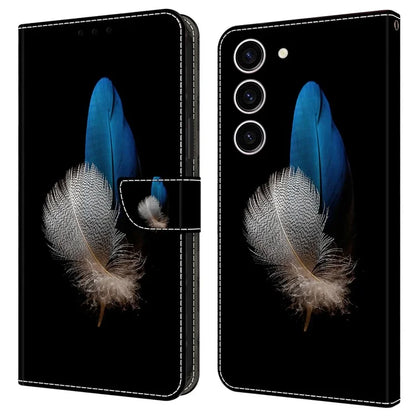 For Samsung Galaxy S24 Case 3D Pattern Printing Anti-drop Leather Cover