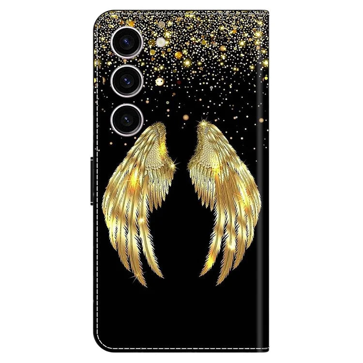 For Samsung Galaxy S24 Case 3D Pattern Printing Anti-drop Leather Cover