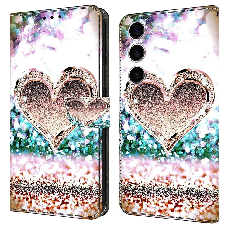 For Samsung Galaxy S24 Case 3D Pattern Printing Anti-drop Leather Cover