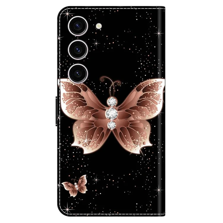 For Samsung Galaxy S24 Case 3D Pattern Printing Anti-drop Leather Cover