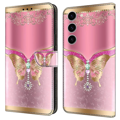For Samsung Galaxy S24 Case 3D Pattern Printing Anti-drop Leather Cover
