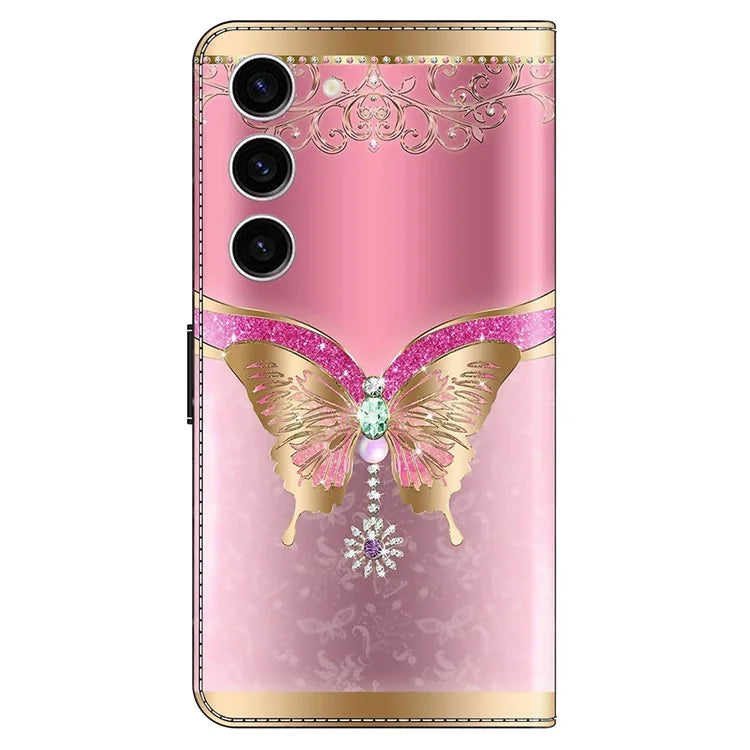 For Samsung Galaxy S24 Case 3D Pattern Printing Anti-drop Leather Cover