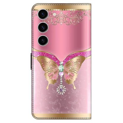 For Samsung Galaxy S24 Case 3D Pattern Printing Anti-drop Leather Cover