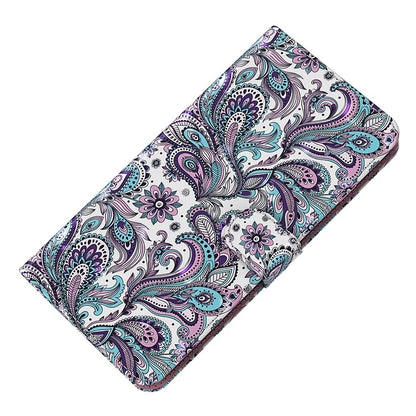 For Samsung Galaxy S24 Ultra Case 3D Pattern Leather Stand Phone Cover