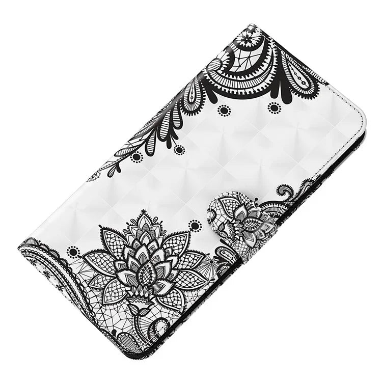 For Samsung Galaxy S24 Ultra Case 3D Pattern Leather Stand Phone Cover