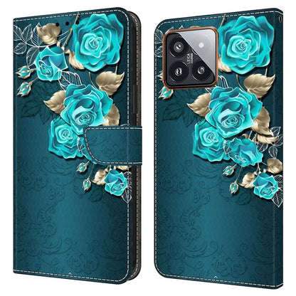 For Xiaomi 14 Pro Leather Phone Case Wallet 3D Pattern Design Cover